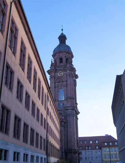 Die Neubaukirche der Universität Würzburg;